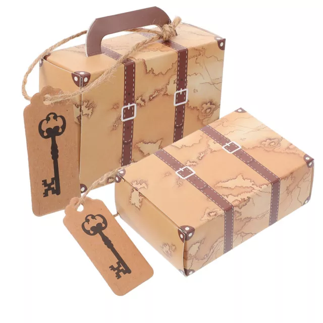 50 Pcs Kraft Paper Gift Box Tiny Boxes Wedding Candy Portable