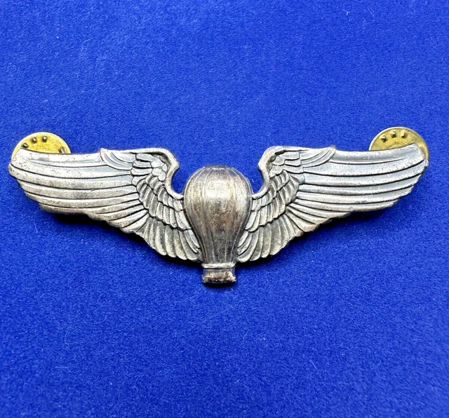 WWII WW2 US Army Air Corps Balloon Pilot Wings (Clutch Back) (Unmarked ...