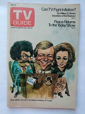 TV Guide Magazine Jan 25-31 1975 Cast of TODAY Show Cover