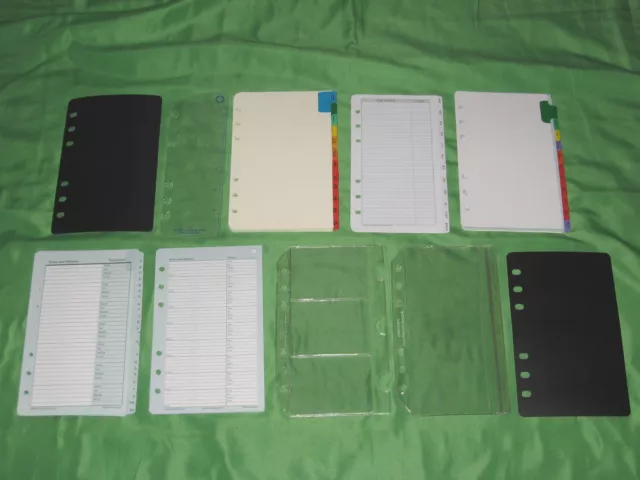 COMPACT Page Protector Page Finder Card Holder Tab Lot Franklin Covey Planner 78