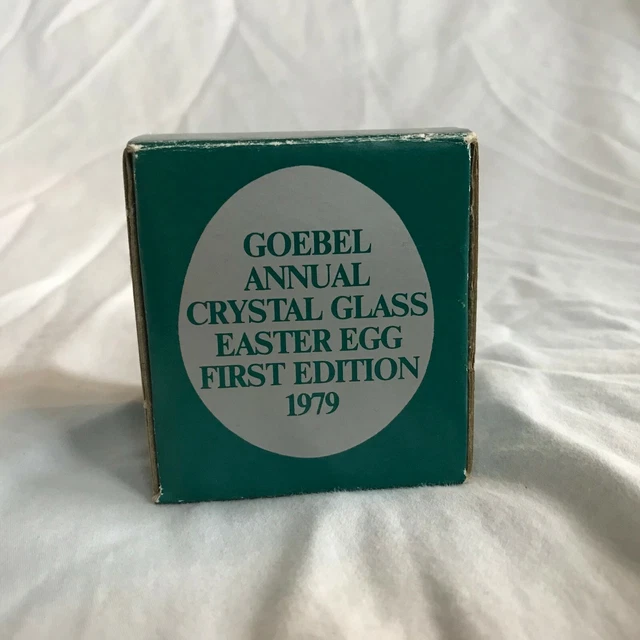 Goebel Annual Crystal Glass Easter Egg First Edition 1979