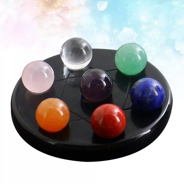 7 Chakra Gemstone Ball Crystals Vases for Decor Jewelry Kits Decorate