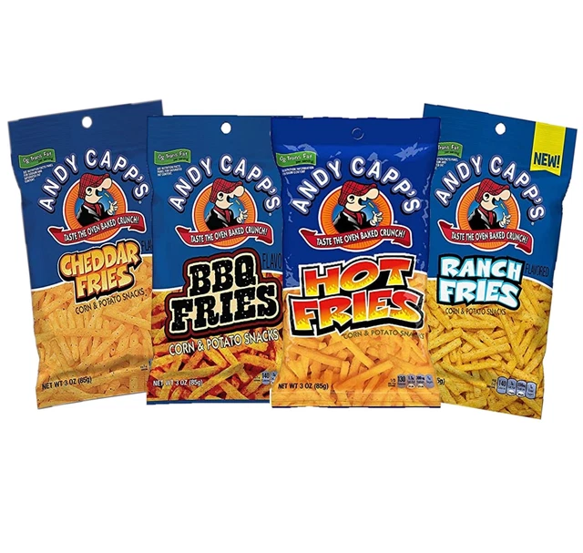 ANDY Capp's Snack Frites Variété Paquet, Empaqueté By Tribeca Curations 12 Comte