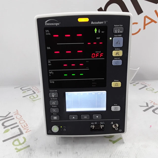 Mindray Medical Datascope Accutorr V Vital Signs Monitor
