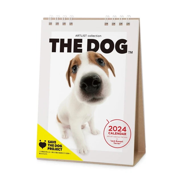 THE DOG 2024 Calendar Desktop size jack russell terrier 130x218 mm PSL