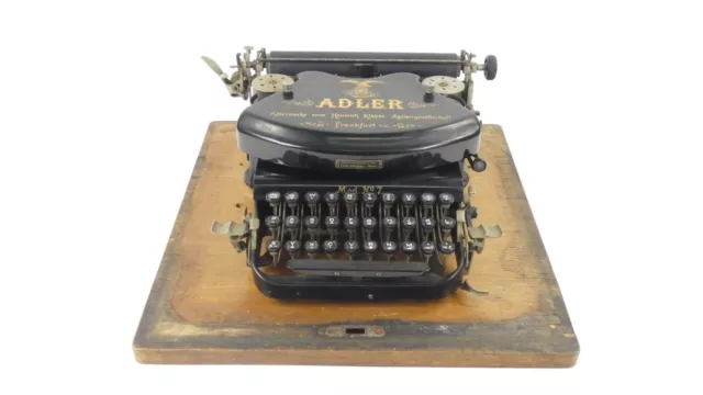 Maquina De Escribir Adler Nº7 Año 1900 Typewriter Schreibmaschine