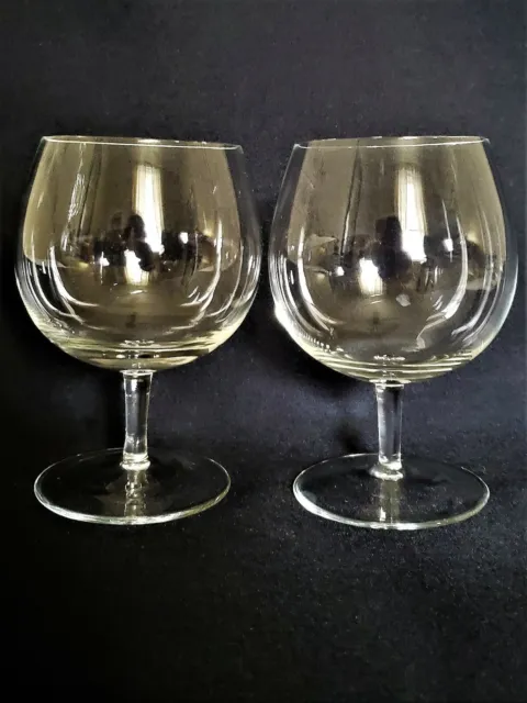 Vintage MCM Brandy Cognac glass Snifters set of 2