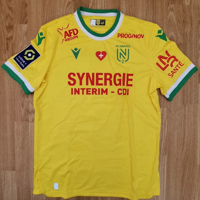 Maillot De Foot Le Coq Sportif Blanc – Signé Et Vintage, Taille XL