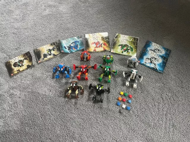 Lego Bionicle Bohrok (8560 - 8565) Total Of 9 Items