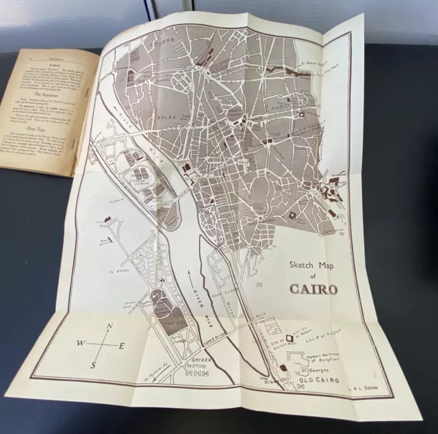 Cairo And Environs Pocket Guide Book, Map, Egypt,Mohamed Aly Mosque