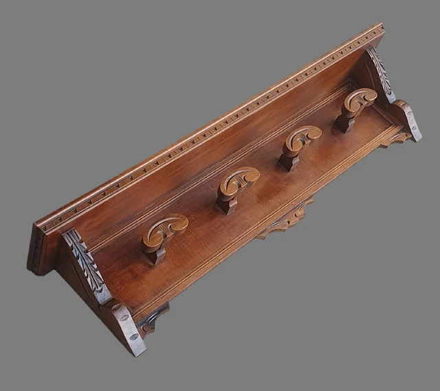 Attaccapanni Legno Cappelliera Legno Appendiabiti Legno 120 X 31 X 18,5
