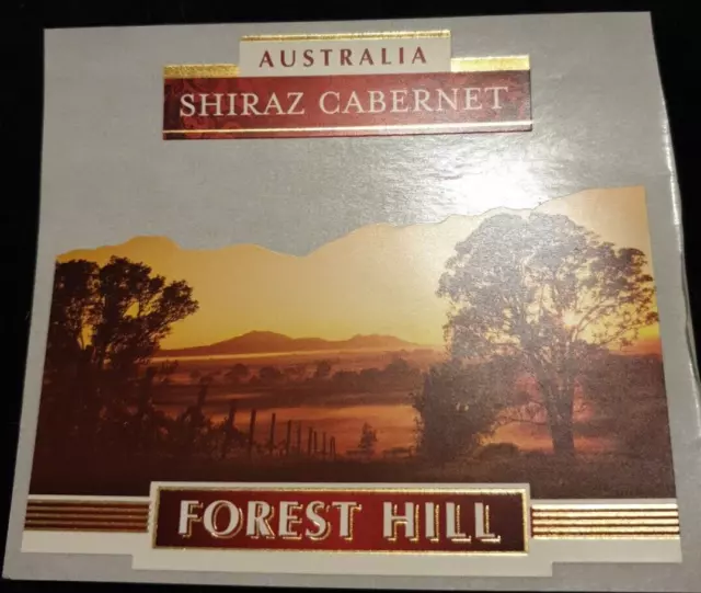 Forest Hill Shiraz Cabernet Australia Wine Label