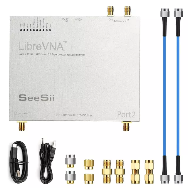 NanoVNA Antenna Analyzer USB 2-Port LibreVNA 100kHz-6GHz Vector Network Analyzer