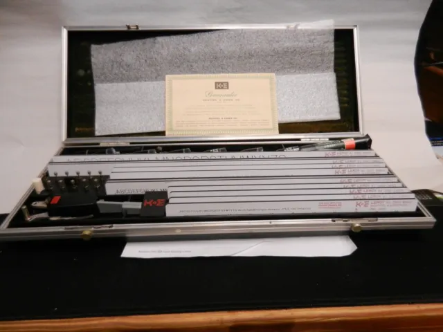 Vintage Drafting Lettering set, K&E Leroy complete set, includes ink and  pens, full set and case restored condition, FREE SHIPPING