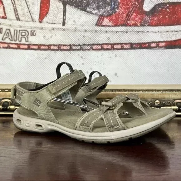 Columbia Kyra Vent II Women's Sport Sandals Size 9 Pebble Tan Hiking Shoe