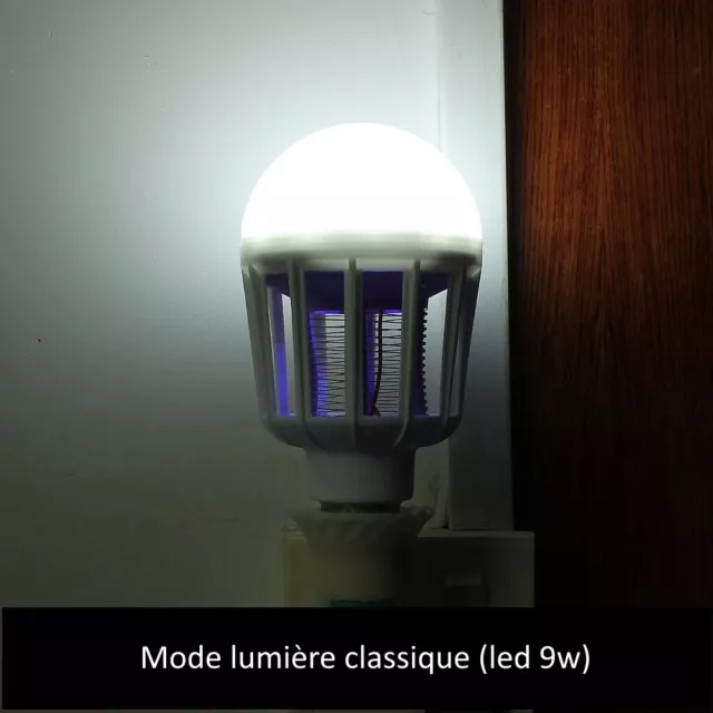Lampe/Ampoule UV anti moustique, moucheron, mouche et papillon de nuit 3