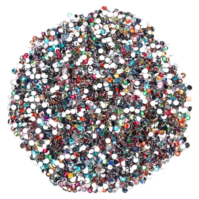 Prosperveil 30 g 4 mm Kristall flache Rückseite Strasssteine Strass Steine Rund