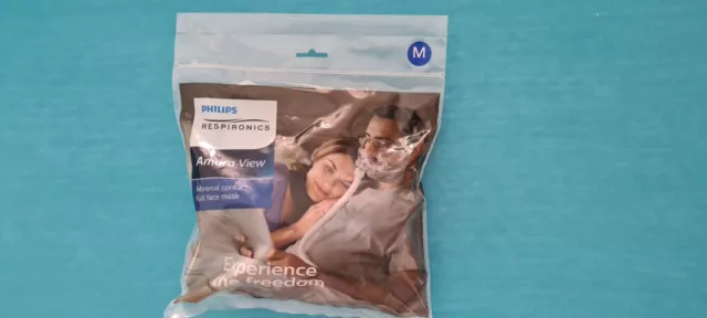 Philips Respironics Amara Viev Full Face Maske, Größe M, NEU / CPAP