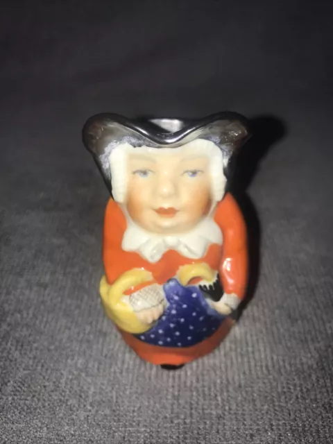 Vintage Rare English 'THE LADY' Royal Worcester Toby Jug 85mm High