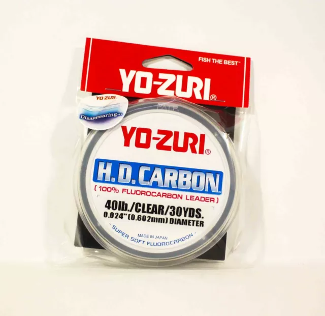 YO ZURI DUEL H.D Carbon Fluorocarbon 30 yds 40 lb R892-CL (0924) EUR 21,59  - PicClick IT