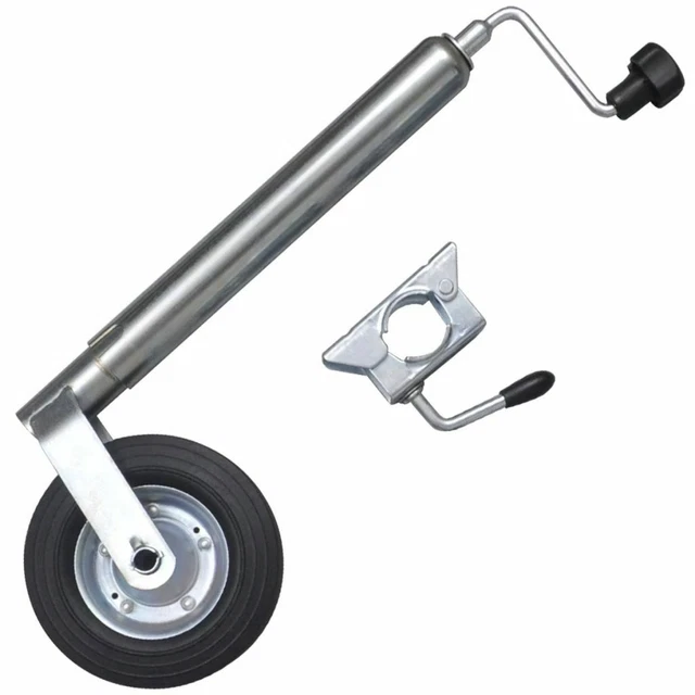 vidaXL Stützrad 150kg PKW Anh?nger Trailer Wohnwagen Klemmschelle Klemmhalter