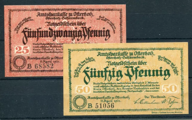 Osterholz Scharmbeck 2 Scheine Notgeld ...................................2/8164