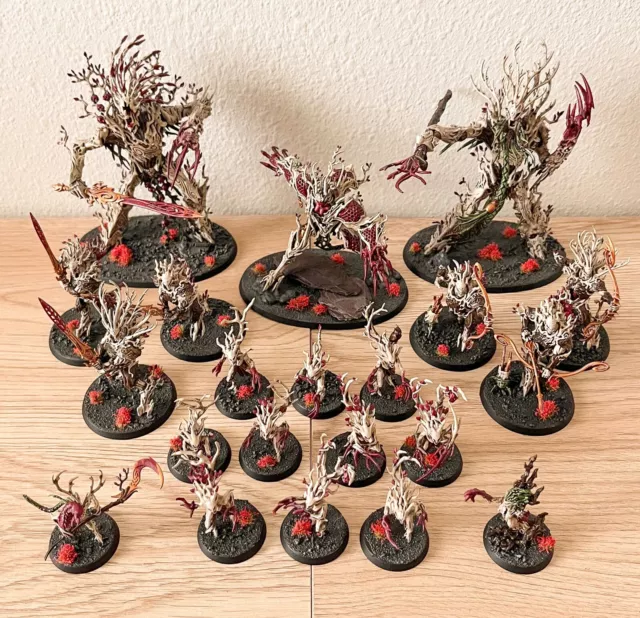 Warhammer Age Of Sigmar - Painted Sylvaneth Wood Elves Army - BoxedUp (160)