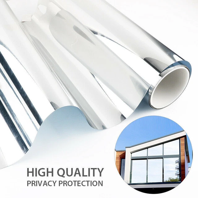 One Way Mirror Film Window Glass Sticker Tint UV Solar Insulate Privacy 60x200cm