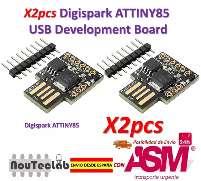 2pcs Digispark ATTINY85 Général Micro USB Développement Board Pour Arduino