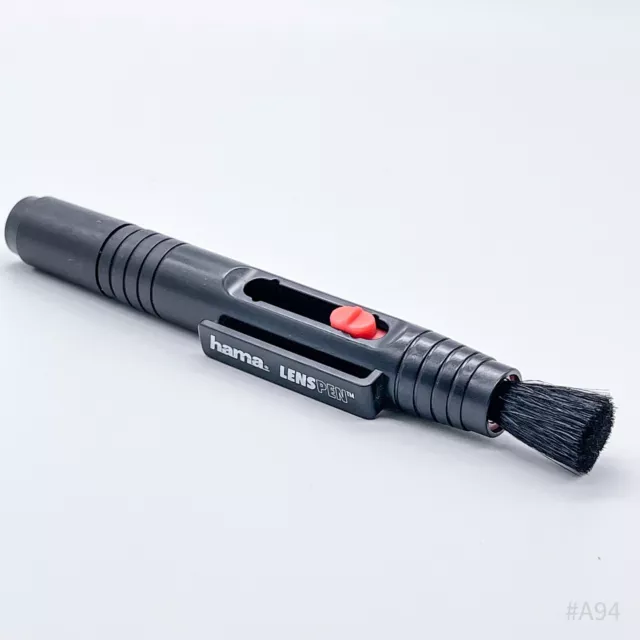 Hama Lenspen Reinigungsstift zur Objektiv- und Filterreinigung Schwarz - 12,5cm