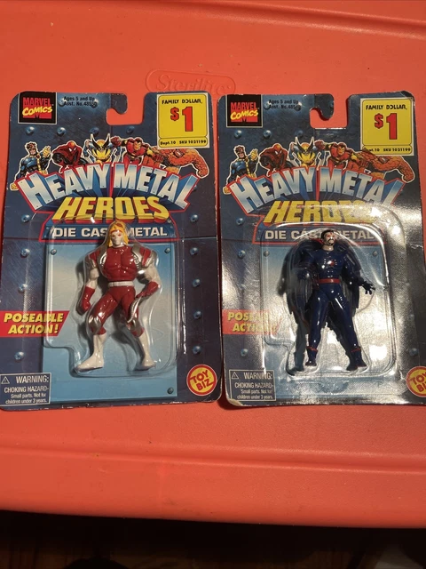 Toy Biz Marvel Heavy Metal Heroes Die Cast Lot Mr. Sinister Omega Red NEW MOC