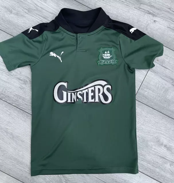 Plymouth Argyle FC Football Club 2020 2021 Home Shirt child kid 7-8 years Puma