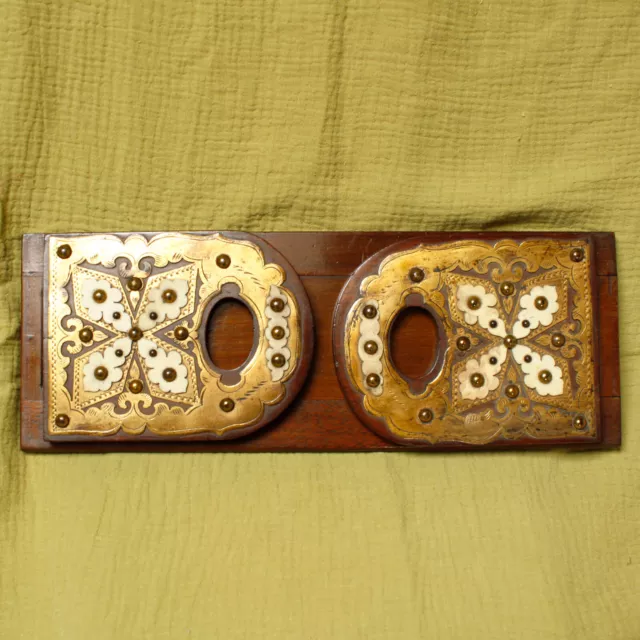 Antique Book Slide with Brass detailing