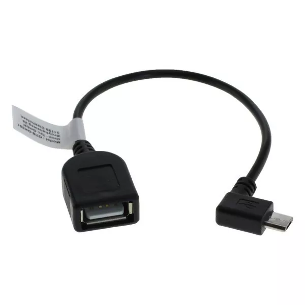 Câble Adaptateur Micro USB OTG Sur 2.0 Douille Pour Smartphone Tablette Coudée