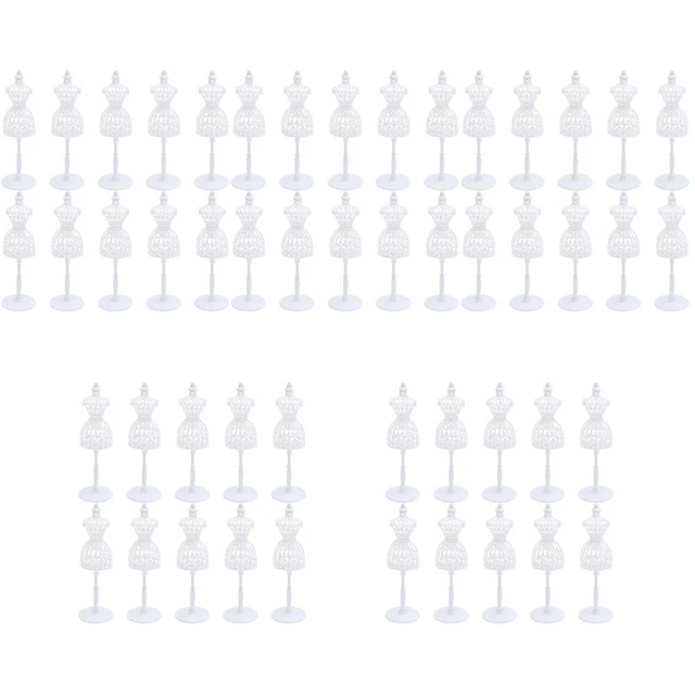 50 PCS Mini Doll Vêtements Mannequin Hollow Art Mannequin Mini Clothes Model