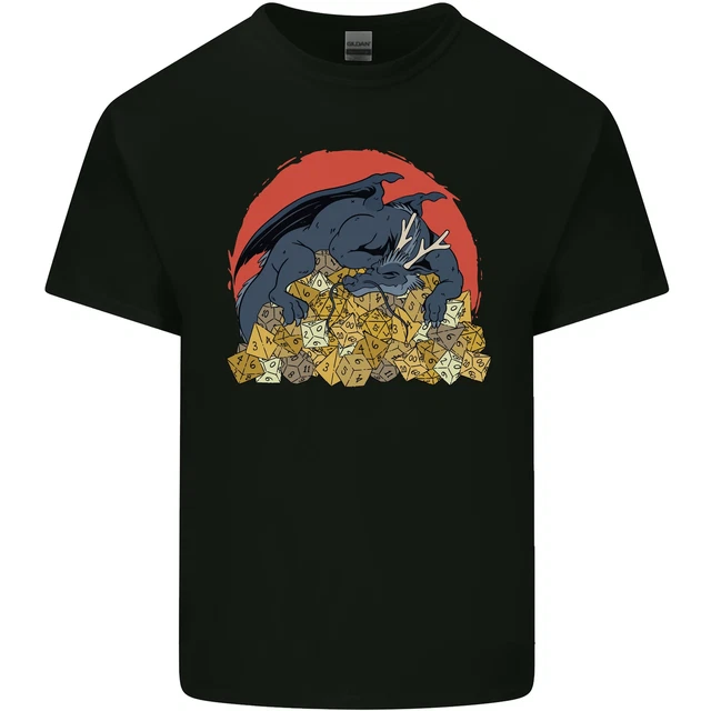 Gioco di Ruolo Giochi Dragon RPG Dado Divertente T-Shirt Bambini