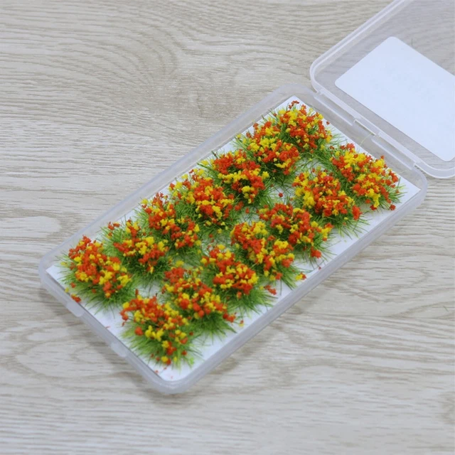 198 Touffes D'Herbe Auto-adhésives 4 Mm – Faciles à Poser Pour Diorama Et Modélisme