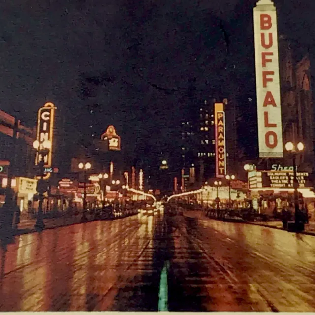 Downtown Buffalo New York Vintage Postcard 1960s Posted 1964