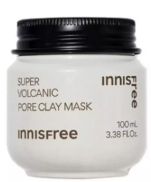 Innisfree Super Volcanic Pore Arcilla Mascarilla 100ml para Cuidado de Piel Sensible