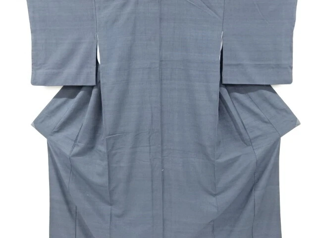 6823298: Japanese Kimono / Antique Kimono / Hand Woven Tsumugi