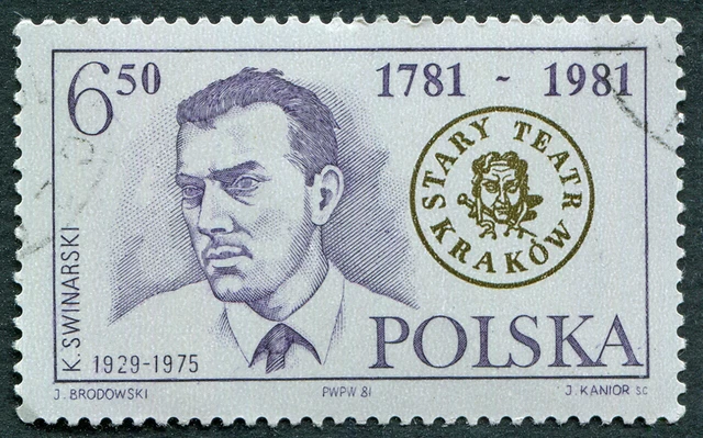 POLAND 1981 6z50 SG2781 used FG Cracow Old Theatre Bicentenary #A02
