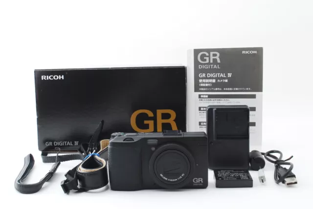 Ricoh GR Digital IV Digital Camera - Black From Japan Excellent+++