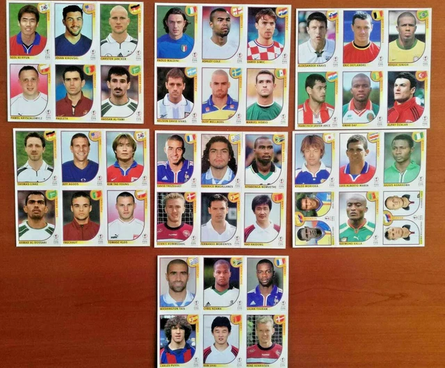 Lotto 42 figurine Panini FIFA WORLD CUP KOREA-JAPAN (2002)