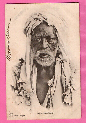 Cpa Algerie N°163 Geiser - Alger - Negro Mendiant