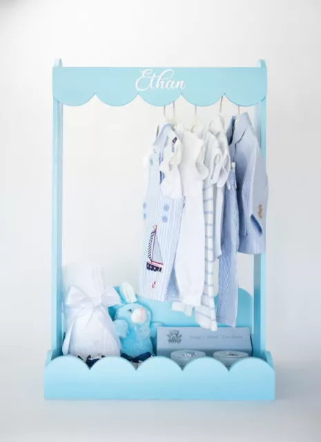 Baby Boy Shower Gift Closet to Display Baby Cloths and Accessories