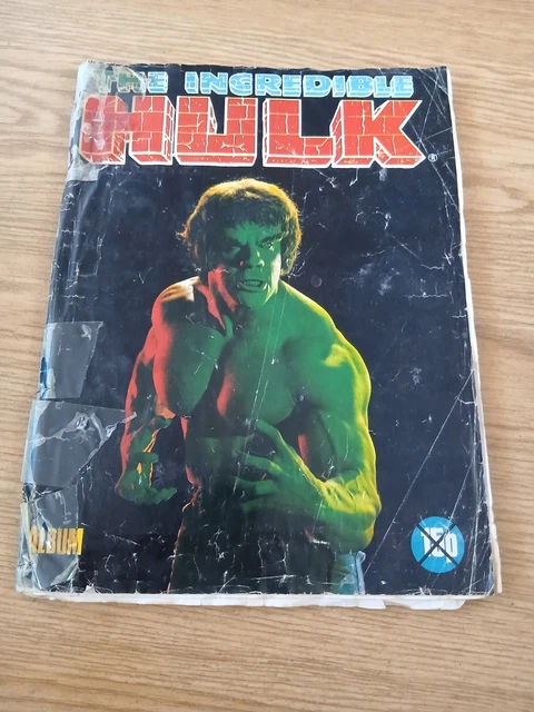 VINTAGE 1979 THE Incredible Hulk Sticker album - complete with all