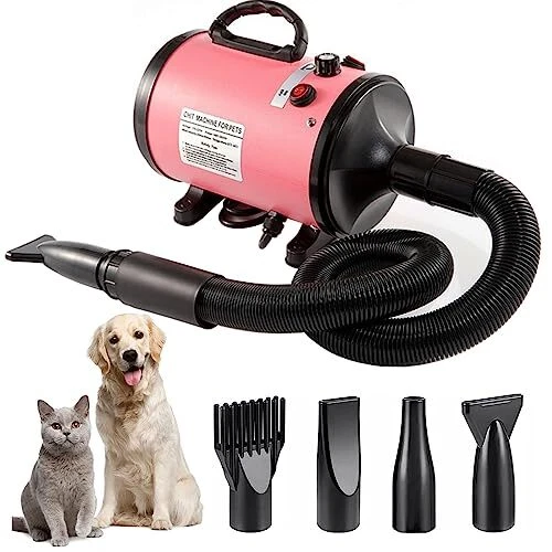 Memows Pulseur Chien 2800W Professionnel Souffleur Chien Séchoir Sèche-Poils ...