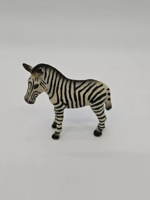 Vintage 1998 Schleich ZEBRA FOAL Baby Retired Animal Figure 14146