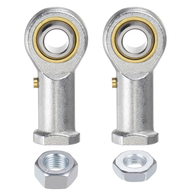 PHSB7 7/16 Female Rod End Set - 2pcs of 7/16-20 Left & Right Thread with Jam Nut