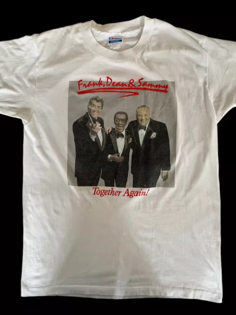 Vintage Frank Sinatra, Dean Martin Sammy Davis Jnr Ratpack 80’s Reunion Band Tee